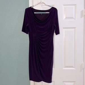 Connected Size 12 eggplants dress with pleated front